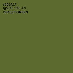 #5D6A2F - Chalet Green Color Image